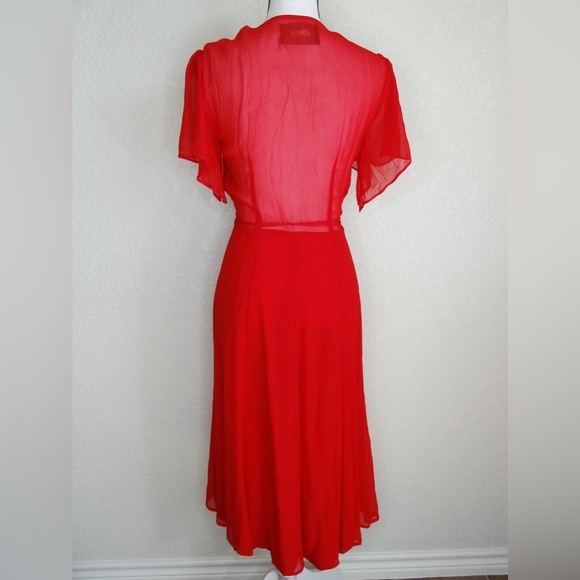 NWOT Reformation Frances Red Dress Size XS - Picture 5 of 7